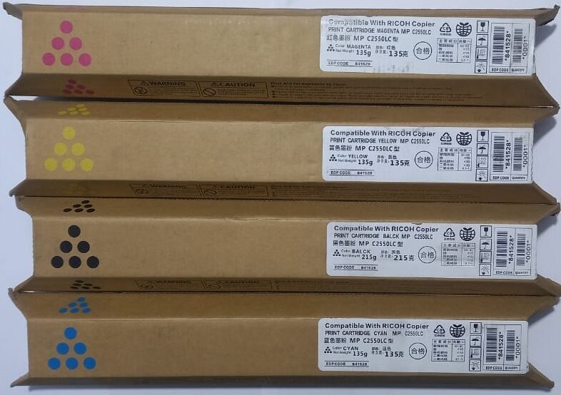 Ricoh Aficio MP C2550 Compatible Toner Cartridge Set/ Ricoh Aficio MP C2550 Toner Price in Pakistan